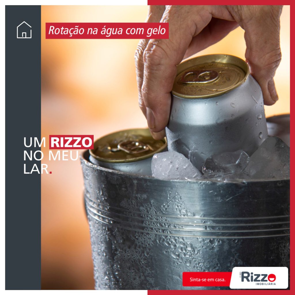 Rotação na água com gelo